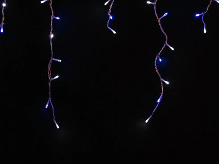 1008 BLUE WHITE Led Waterfall Icicle Light 25m