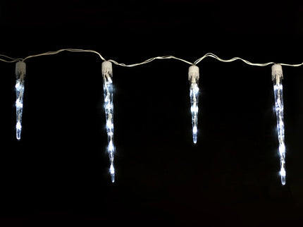 COOL WHITE Ice Icicle Light Waterfall