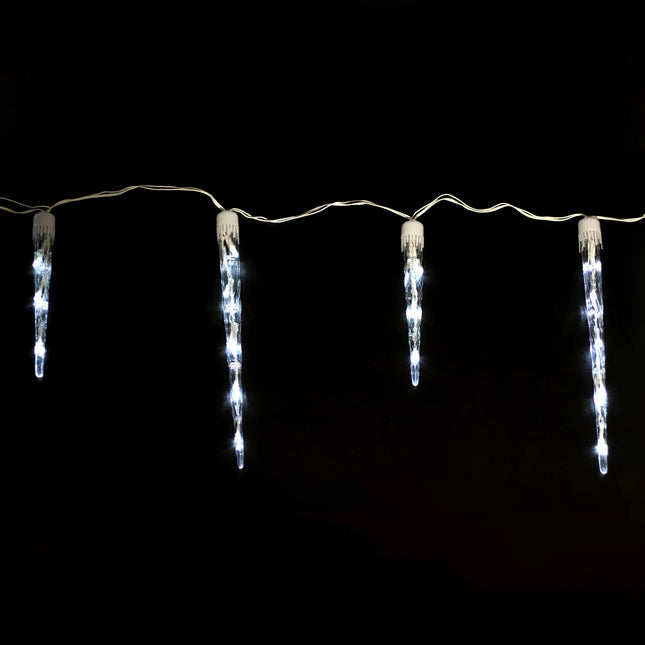 COOL WHITE Ice Icicle Light Waterfall