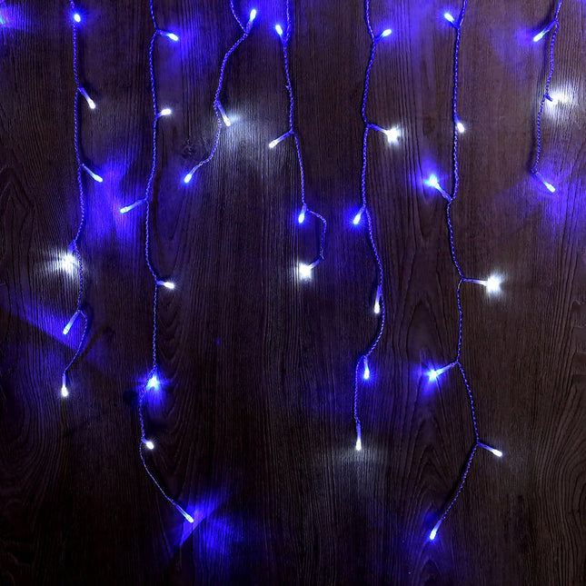 480¬†BLUE WHITE Solar Icicle Light