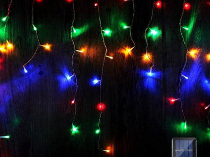480 MULTICOLOUR Solar 14.25m Icicle Light