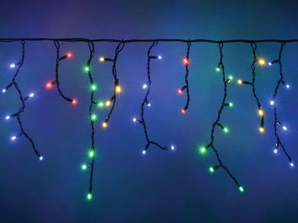 480 MULTICOLOUR Solar 14.25m Icicle Light