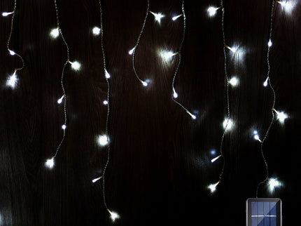 480 COOL WHITE Solar 14.25m Icicle Light