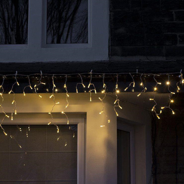 480 WARM WHITE Solar 14.25M Icicle Light