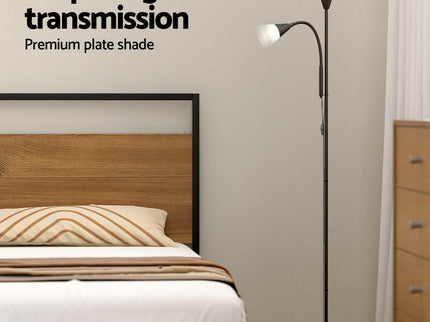 Artiss Floor Lamp Mother and Child Modern Home Living Room Office Reading Black.