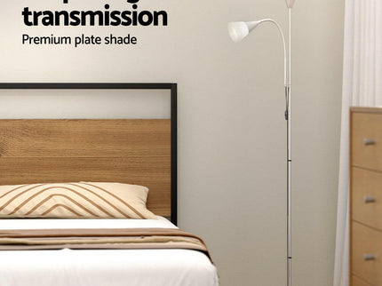 Artiss Floor Lamp Mother and Child Modern Home Living Room Office Reading Silver.