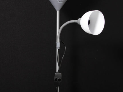 Georgia Mother and Child Floor Lamp Black Grey White Modern Adjustable Lighting.
