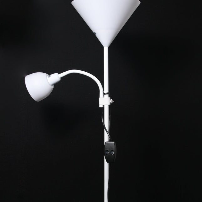 Georgia Mother and Child Floor Lamp Black Grey White Modern Adjustable Lighting.