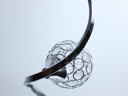 Gordon Table Lamp with Crystal Diffuser and Chrome Base.
