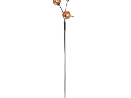 Candice Floor Lamp Modern Chrome Three Sphere Lighting Fixture.
