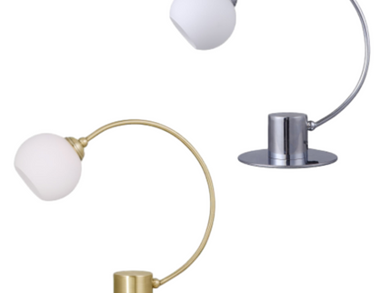 Penelope Touch Table Lamp Chrome and Antique Brass for Modern Decor.