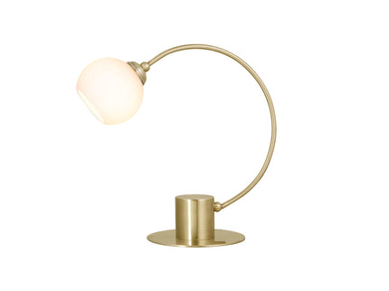 Penelope Touch Table Lamp Chrome and Antique Brass for Modern Decor.