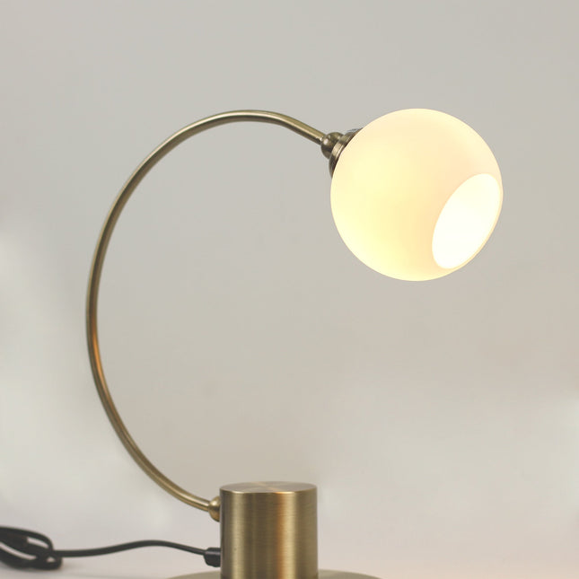 Penelope Touch Table Lamp Chrome and Antique Brass for Modern Decor