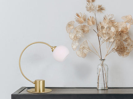 Penelope Touch Table Lamp Chrome and Antique Brass for Modern Decor