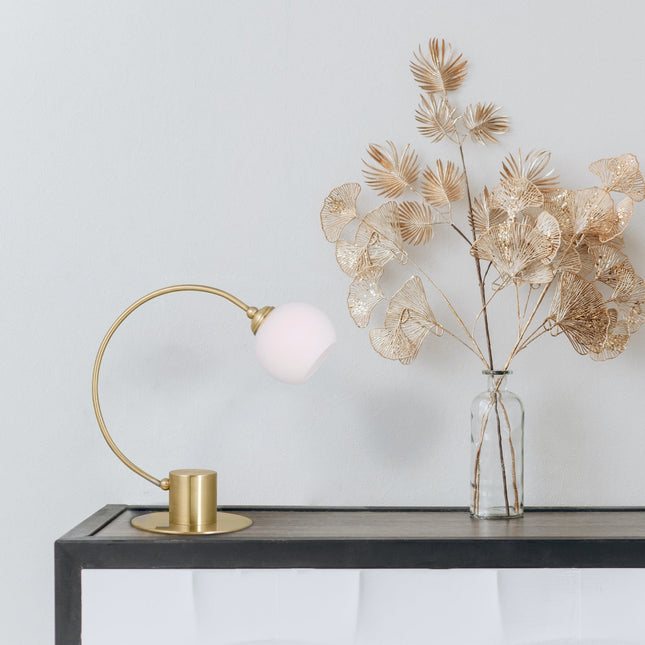 Penelope Touch Table Lamp Chrome and Antique Brass for Modern Decor
