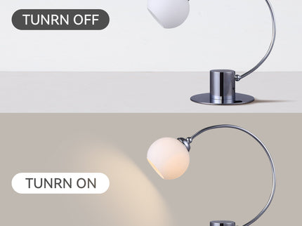 Penelope Touch Table Lamp Chrome and Antique Brass for Modern Decor.