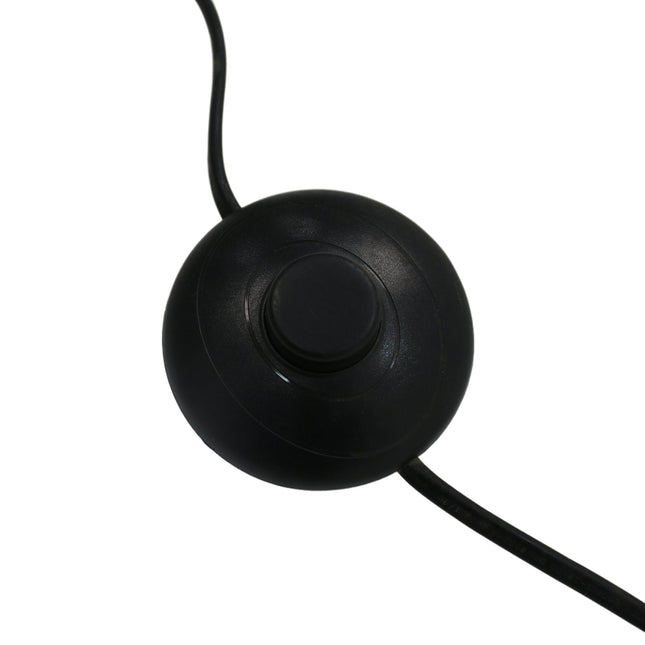 Evie Floor Lamp Modern Matte Black Wood Glass Shades.