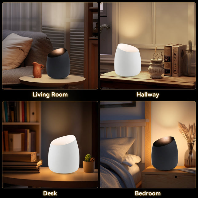 Chester Uplight Table Lamp Black White Stylish Modern Lighting.