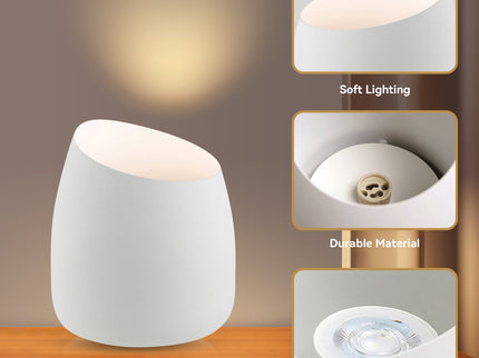 Chester Uplight Table Lamp Black White Stylish Modern Lighting.