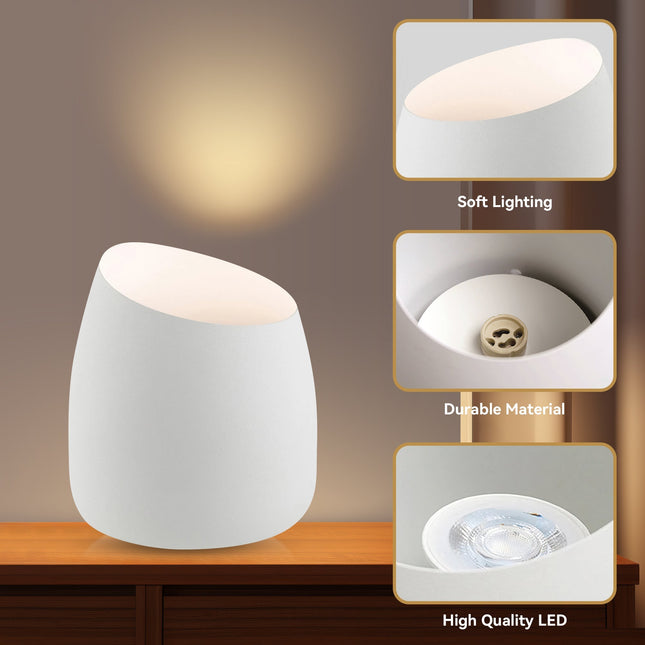 Chester Uplight Table Lamp Black White Stylish Modern Lighting.