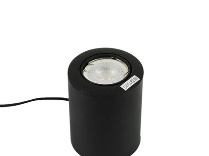 Zaro Table Light Black White Satin Chrome Modern Desk Lamp.