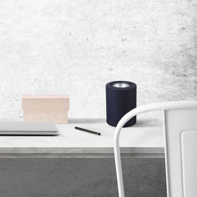 Zaro Table Light Black White Satin Chrome Modern Desk Lamp.