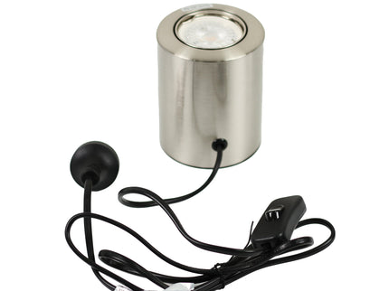Zaro Table Light Black White Satin Chrome Modern Desk Lamp