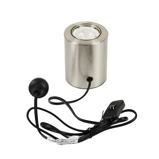 Zaro Table Light Black White Satin Chrome Modern Desk Lamp