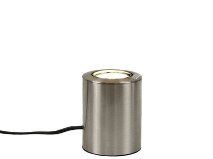 Zaro Table Light Black White Satin Chrome Modern Desk Lamp