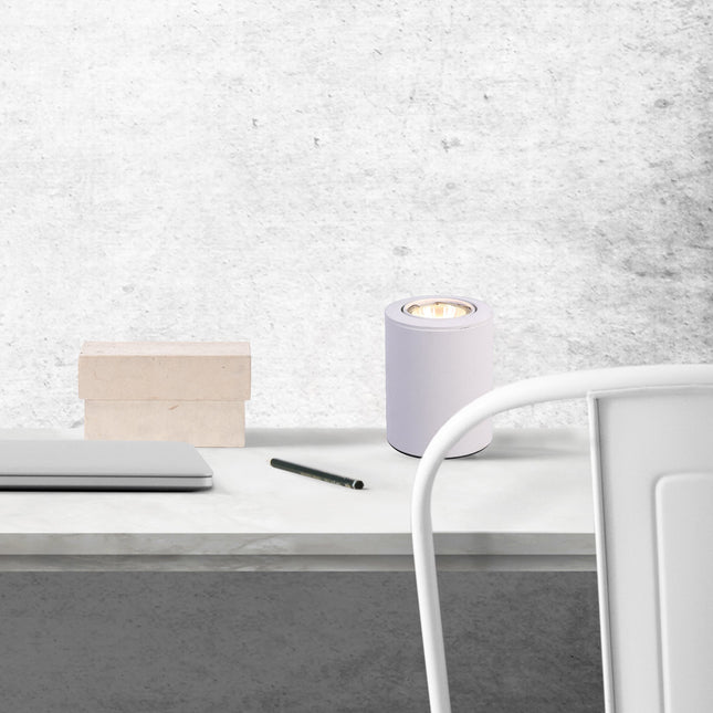 Zaro Table Light Black White Satin Chrome Modern Desk Lamp.
