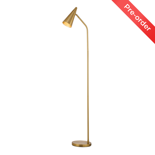 Isolde Floor Lamp with Adjustable Conical Shade for Modern Interiors.