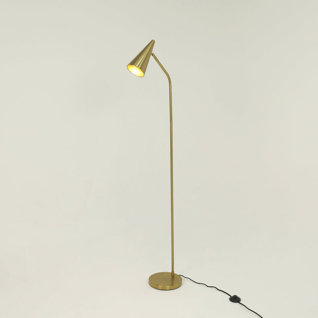 Isolde Floor Lamp with Adjustable Conical Shade for Modern Interiors.