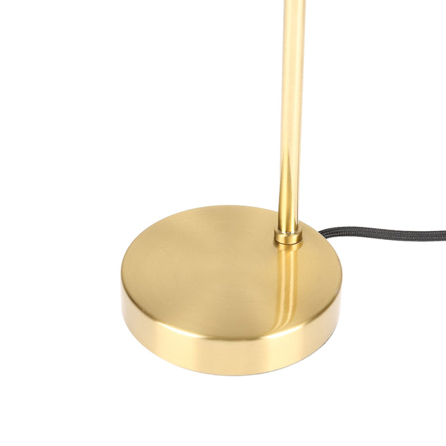 Isolde Table Lamp with Adjustable Shade and Modern Brass Finish.