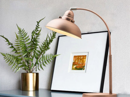 Manor Metal Table Lamp Weathered Brass Antique Copper or Chrome.