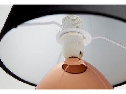 Libby Touch Table Lamp Chrome Copper Modern Bedside Light.