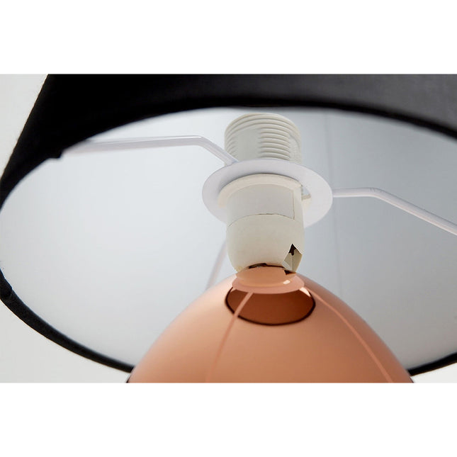 Libby Touch Table Lamp Chrome Copper Modern Bedside Light.