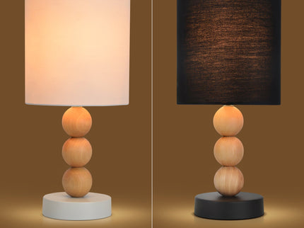 Cara Table Lamp Black White Modern Decorative Lighting for Home.