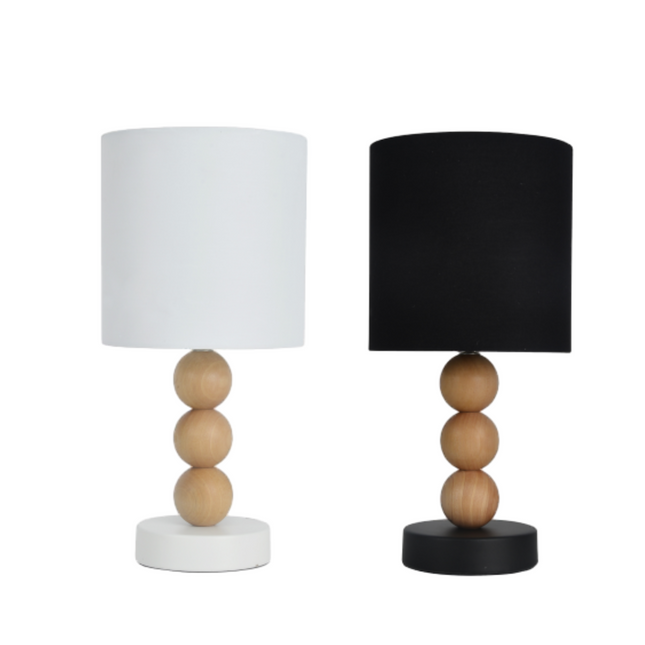 Cara Table Lamp Black White Modern Decorative Lighting for Home.