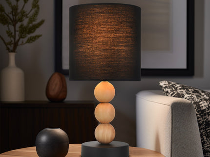 Cara Table Lamp Black White Modern Decorative Lighting for Home.