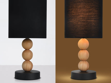 Cara Table Lamp Black White Modern Decorative Lighting for Home.