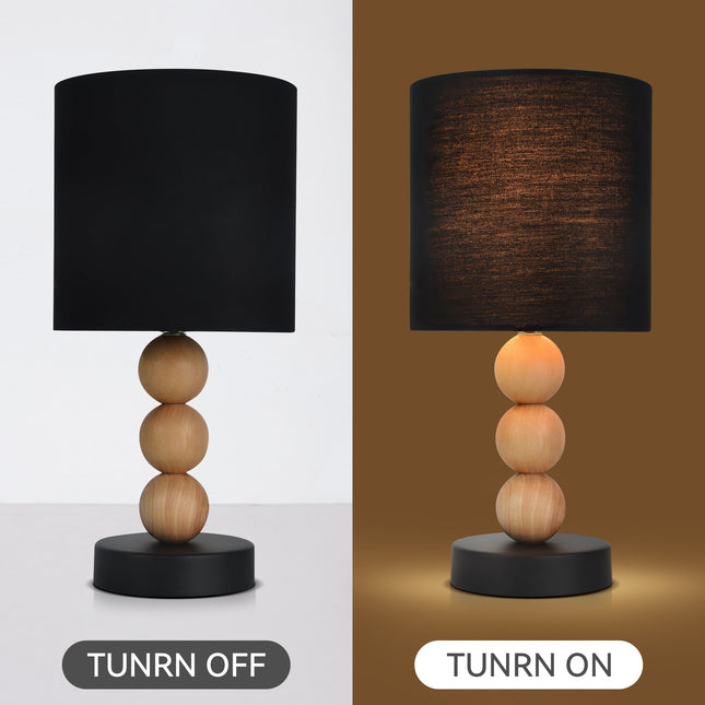 Cara Table Lamp Black White Modern Decorative Lighting for Home.