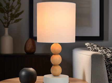 Cara Table Lamp Black White Modern Decorative Lighting for Home.