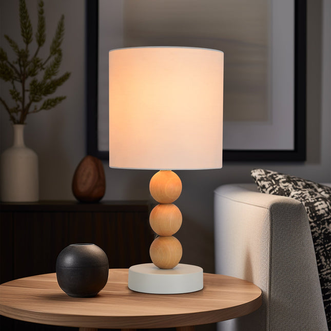 Cara Table Lamp Black White Modern Decorative Lighting for Home.