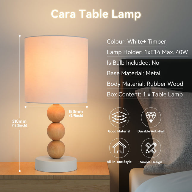 Cara Table Lamp Black White Modern Decorative Lighting for Home.