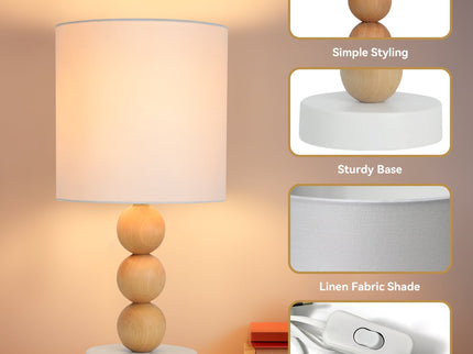 Cara Table Lamp Black White Modern Decorative Lighting for Home.
