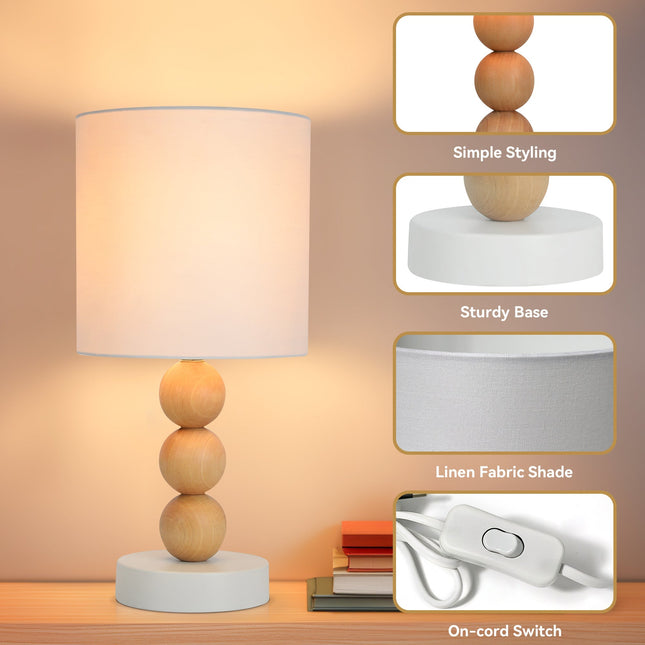 Cara Table Lamp Black White Modern Decorative Lighting for Home.
