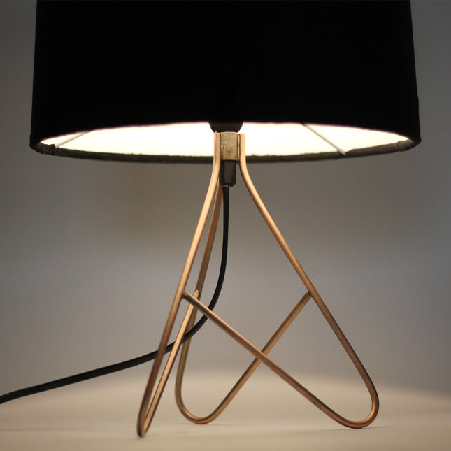 Belira Table Lamp Copper Antique Brass Modern Home Lighting.