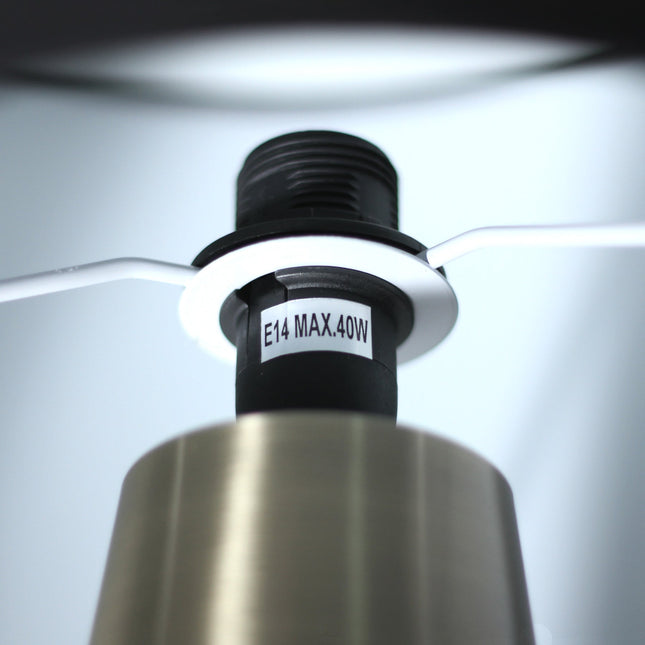 Tayla Touch Table Lamp White Black Modern Touch Lamp for Living Room.
