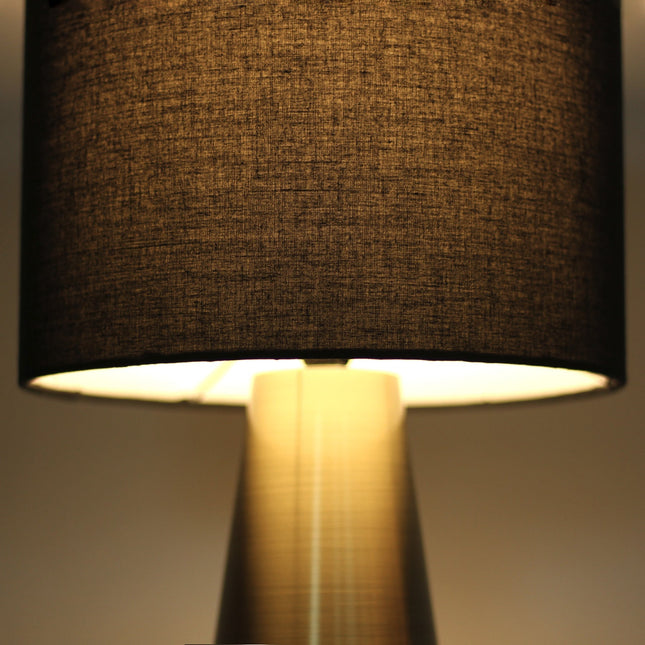 Tayla Touch Table Lamp White Black Modern Touch Lamp for Living Room.