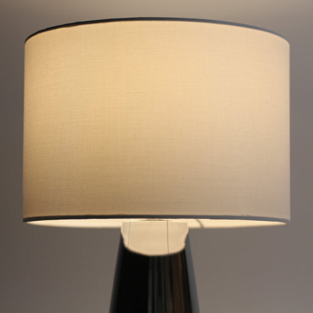 Tayla Touch Table Lamp White Black Modern Touch Lamp for Living Room.
